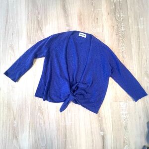 Brora Scottish 100% Cashmere Cardigan – Luxuriously Soft in Rich Blue